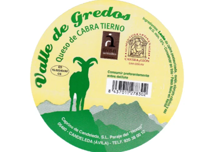 Queso de cabra tierno valle del Gredos Quesería Ganaderos de Caprino Candeleda